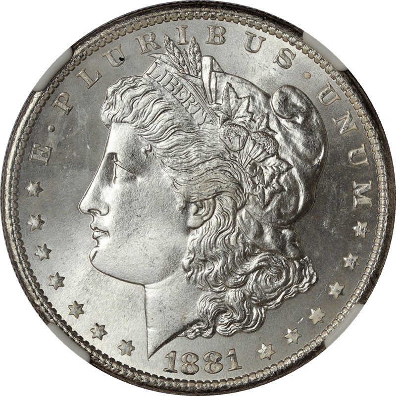 1881-S Morgan Silver Dollar $1 NGC MS 68 