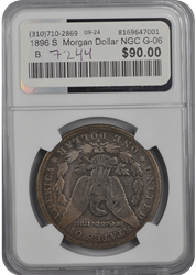 1896 S  Morgan Dollar NGC G-06