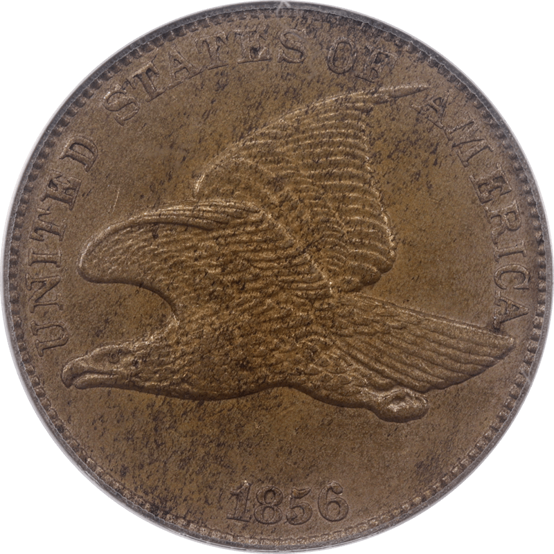 1856 Flying Eagle Small Cent 1c PCGS PR55 CAC S-3 with Eagle Eye Card