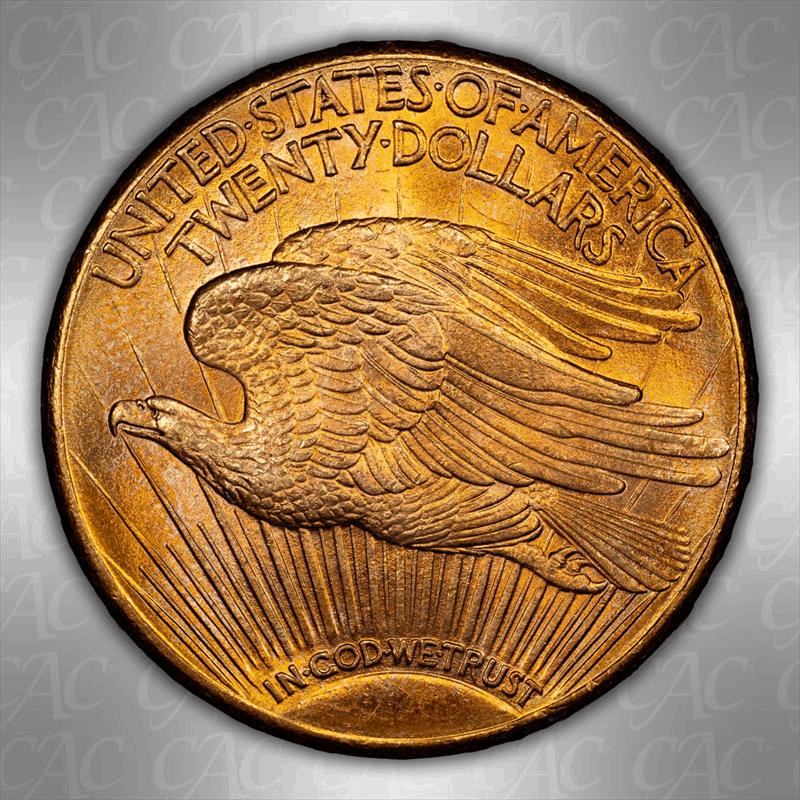 1911-D $20 CACG MS 65 