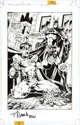 Young Justice #1, Page 1 Artist:  Todd Nauck (Penciller) Media Type: Pen and Ink Art Type: Interior Page 