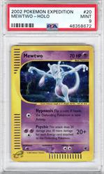 2002 Pokemon Expedition Mewtwo Holo PSA MINT 9 