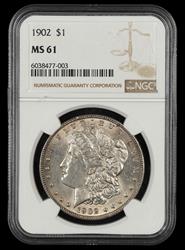 1902 $1 NGC MS 61