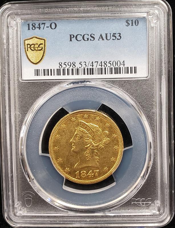 1847-O Liberty Head PCGS AU53