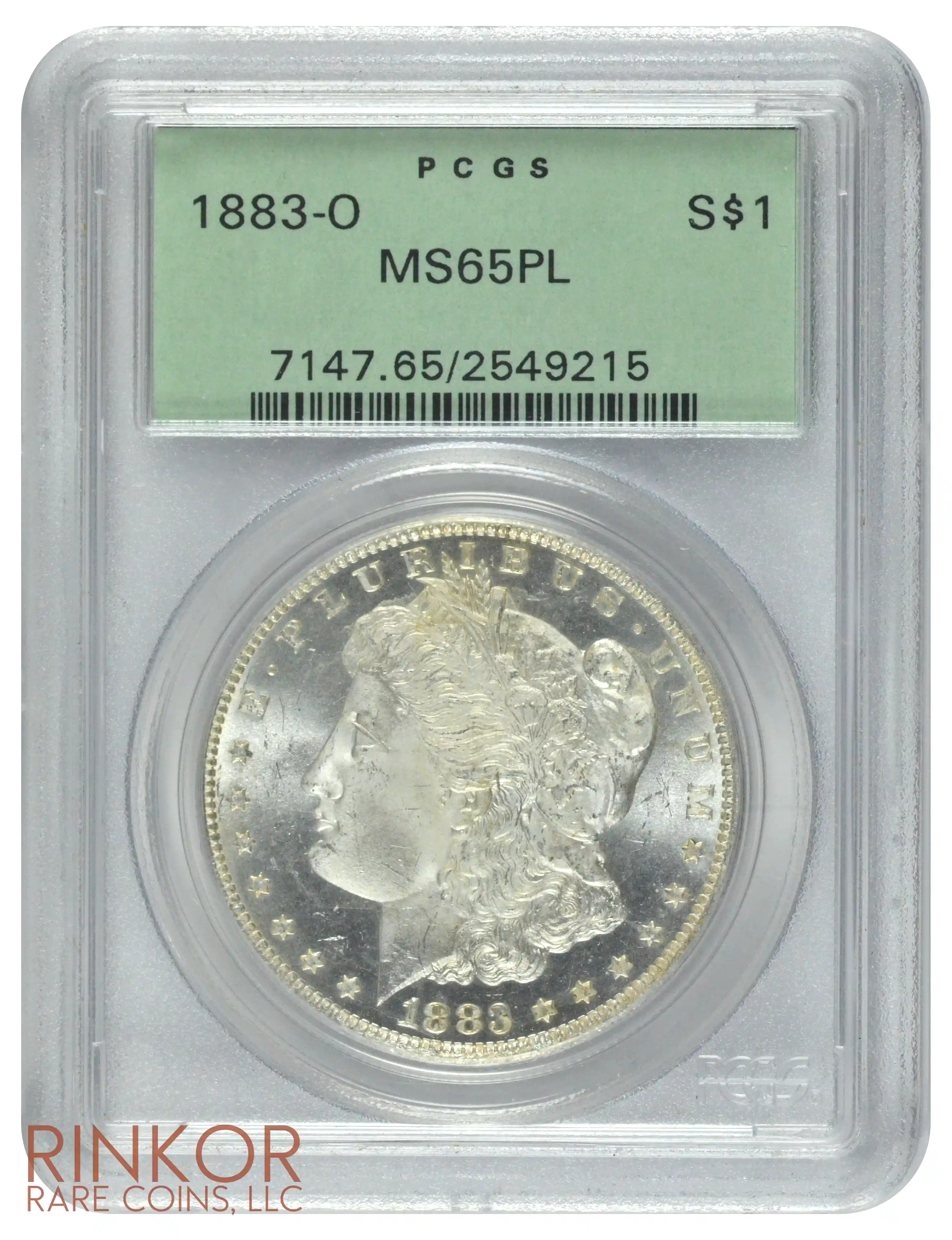 1883-O $1 PCGS MS 65 PL