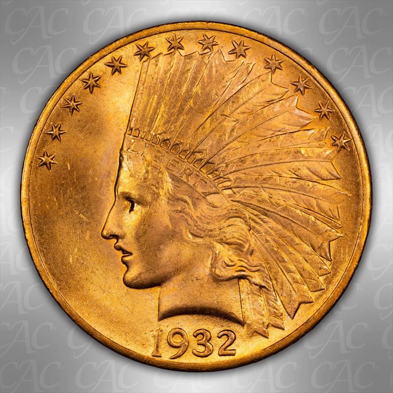 1932 $10 CACG MS 65