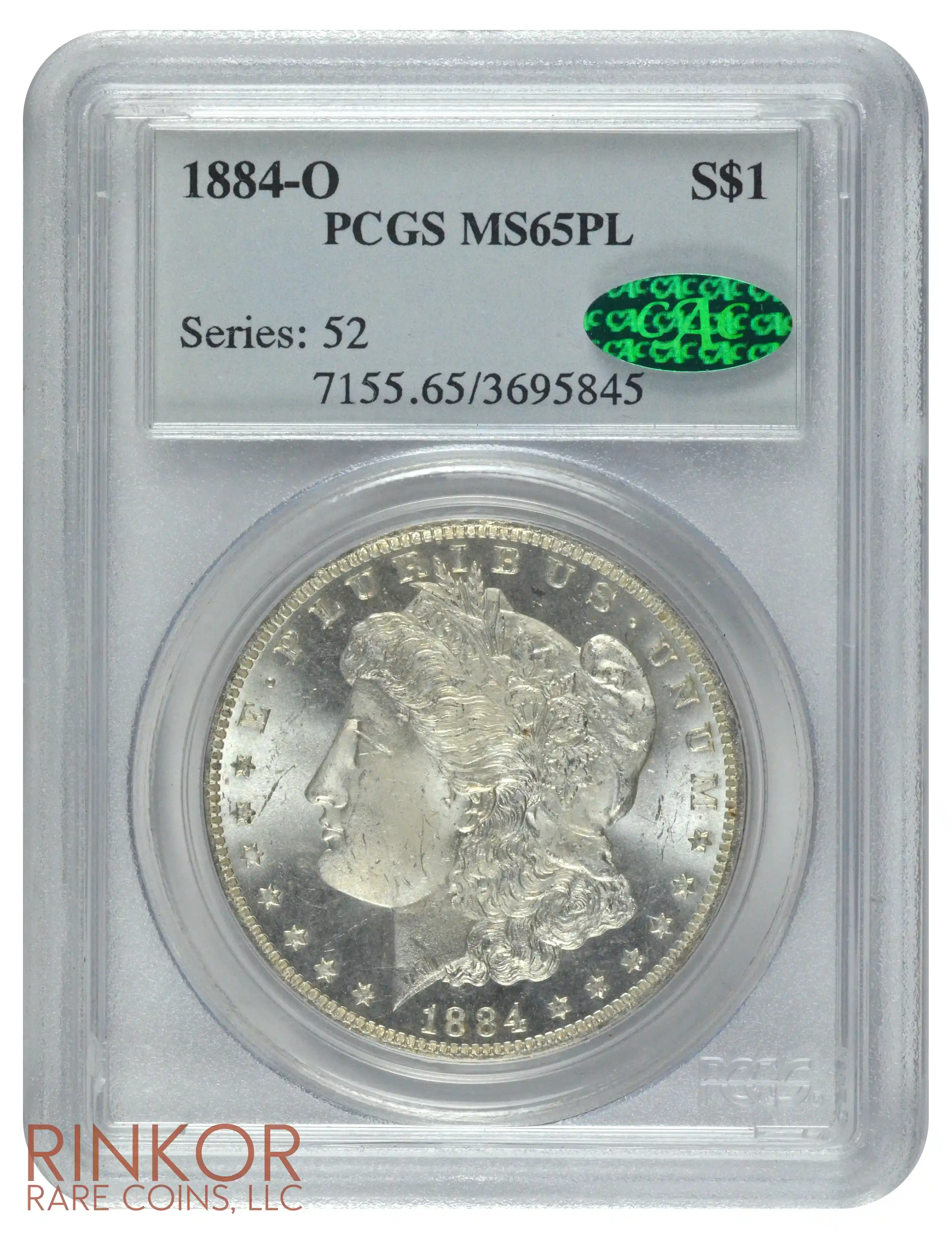 1884-O $1 PCGS MS 65 PL CAC