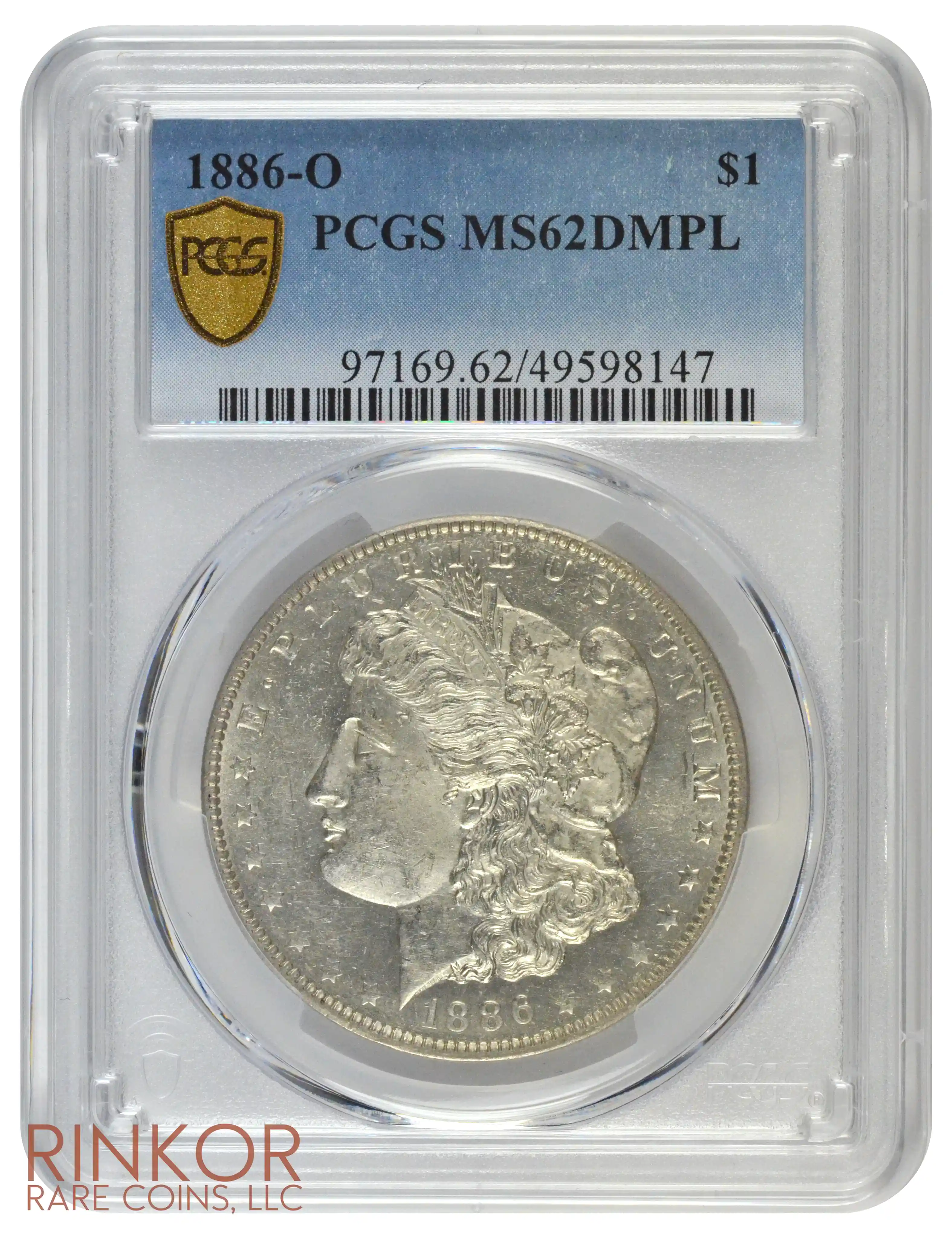 1886-O $1 PCGS MS 62 DMPL