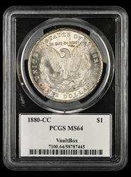 1880-CC $1 PCGS MS 64