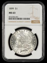 1899 $1 NGC MS 63
