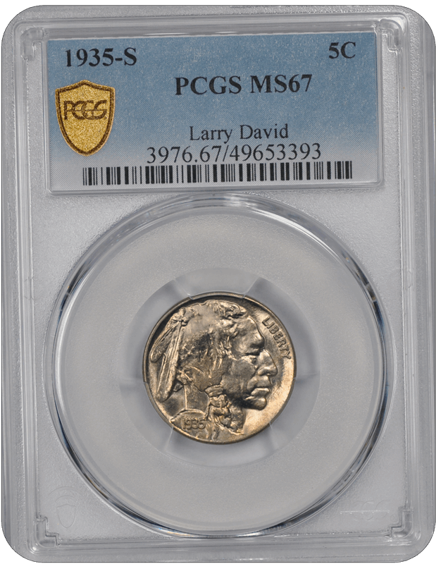 1935-S Buffalo PCGS MS 67