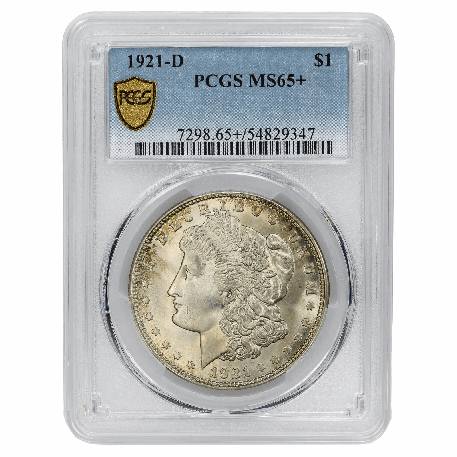 1921-D $1 PCGS MS 65+