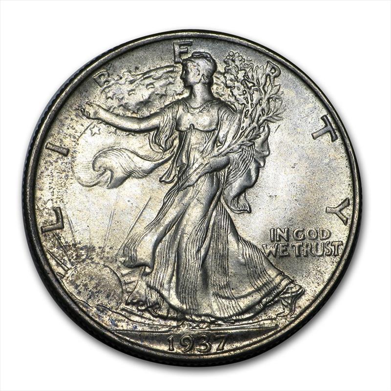 1937 Walking Liberty Half Dollar, BU