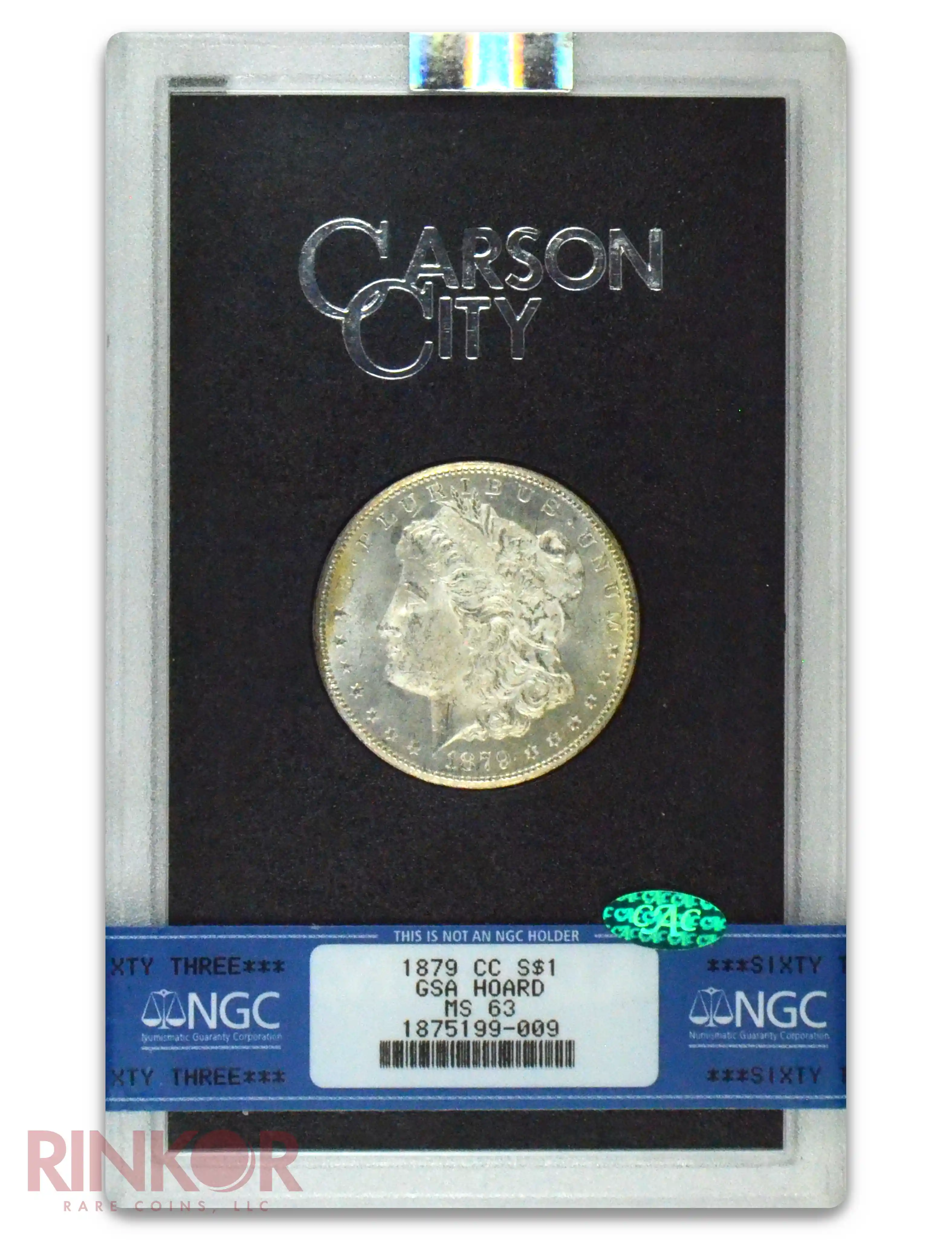 1879-CC $1 GSA Hoard Morgan Dollar NGC MS 63 CAC