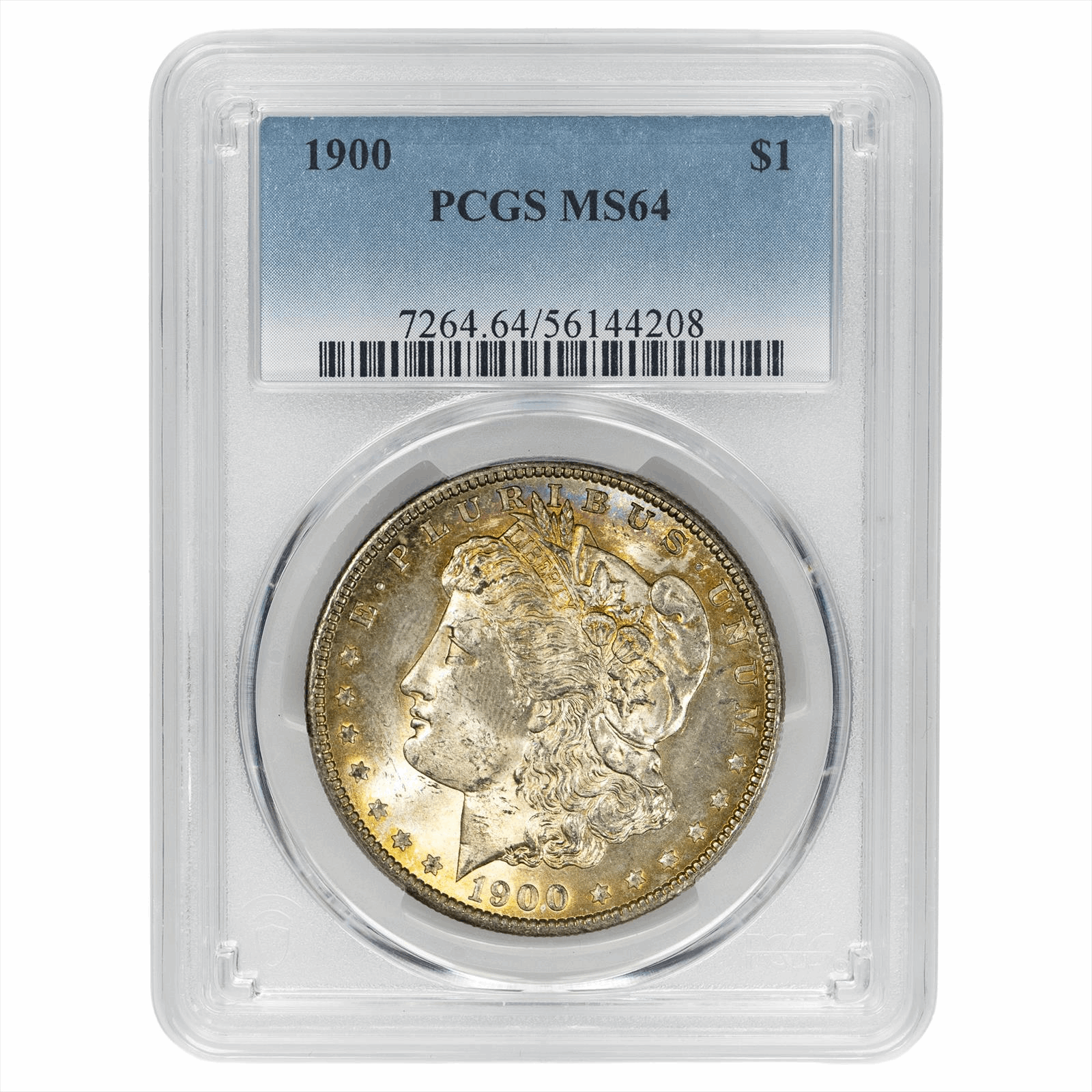 1900 Morgan Silver Dollar $1 PCGS MS 64