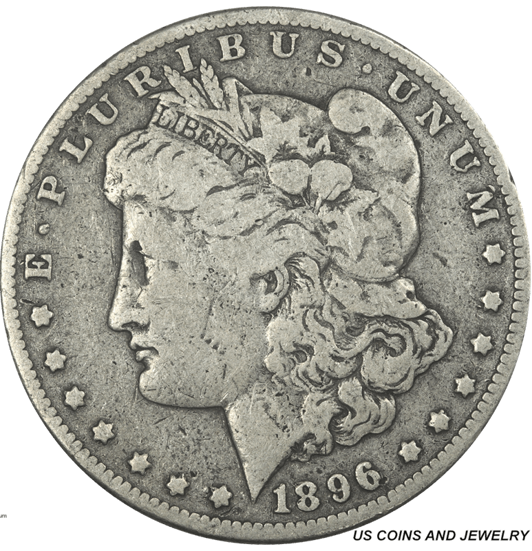 1896-O Morgan Silver Dollar $1 Very Fine VF