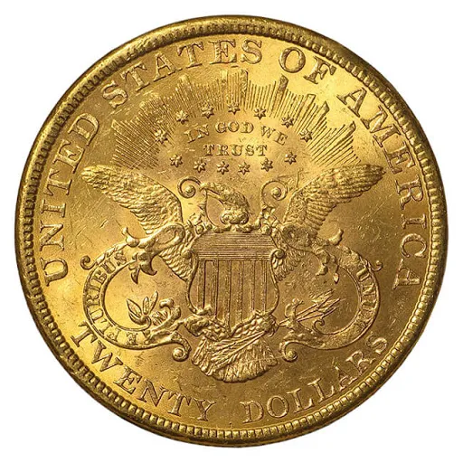 $20 Liberty Head Gold MS62 (Date Varies) 