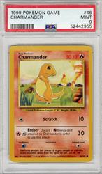 1999 Pokemon Game Charmander #46 PSA Mint 9 