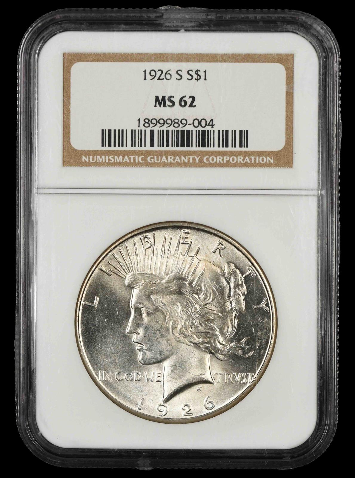 1926 S $1 NGC MS 62