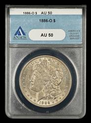 1886 O $1 ANACS AU 50
