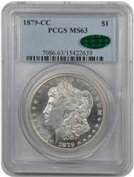 1879-CC Morgan PCGS CAC MS 63