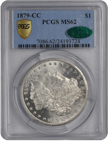 1879-CC $1 Morgan Dollar PCGS  (CAC) #3436-9 MS62