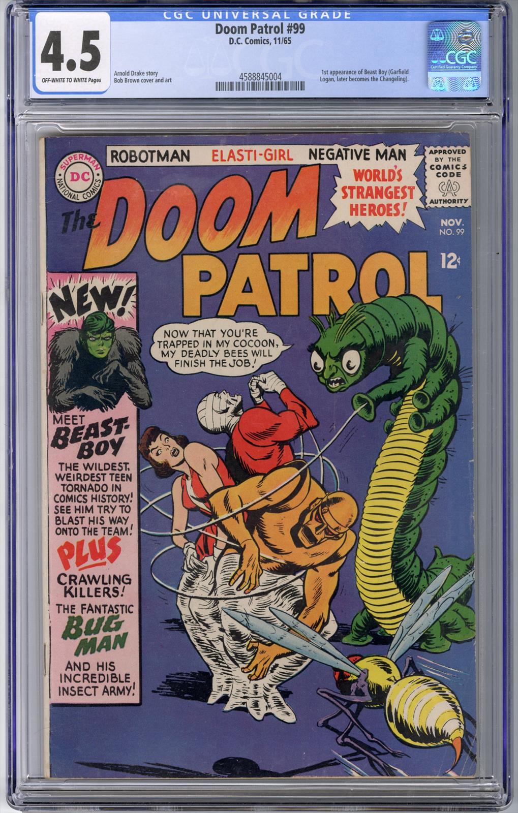 Doom Patrol #99 CGC 4.5 4.5