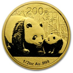 1/2oz Gold Chinese Panda -Assorted Dates- 
