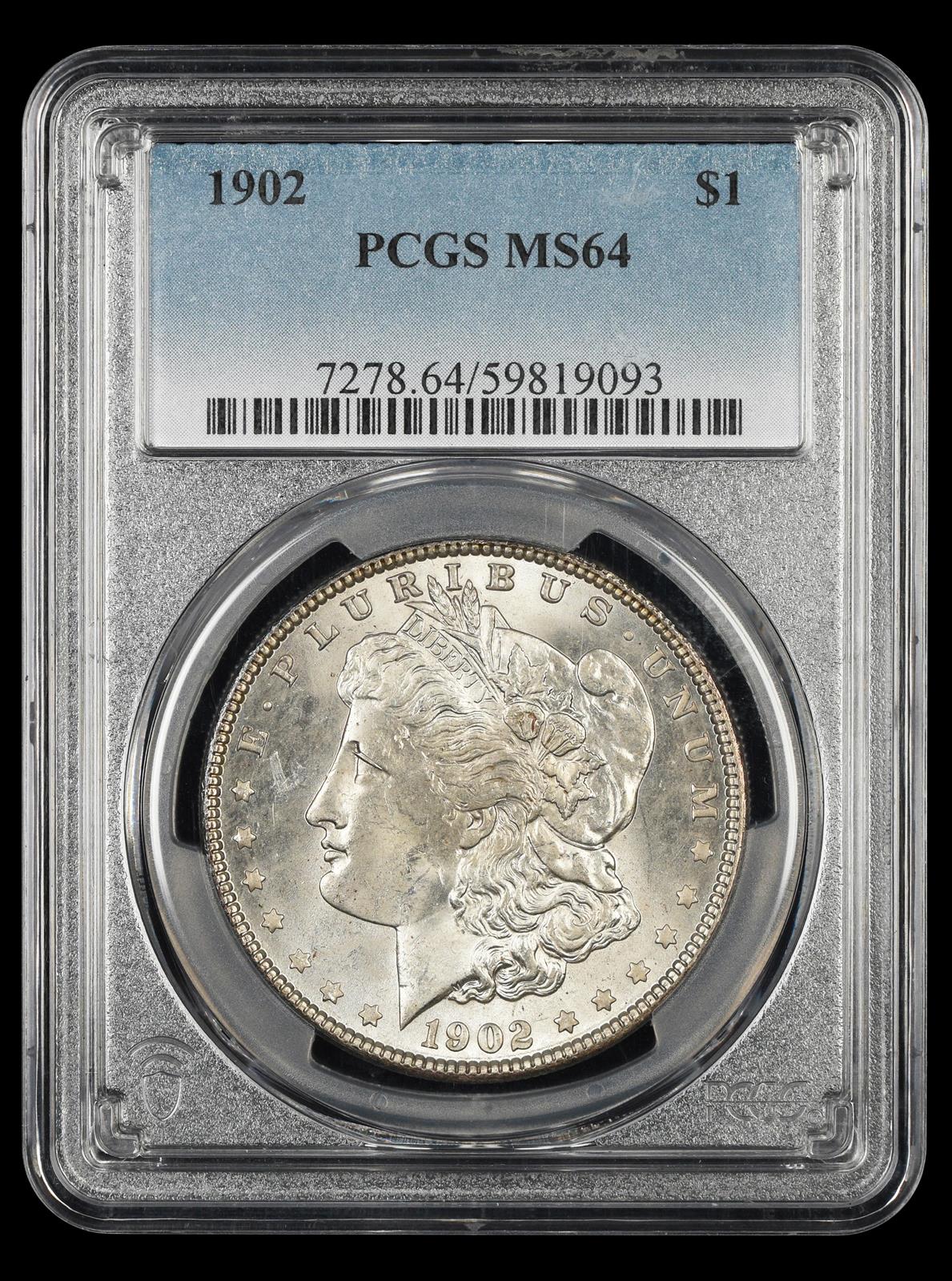 1902 $1 PCGS MS64