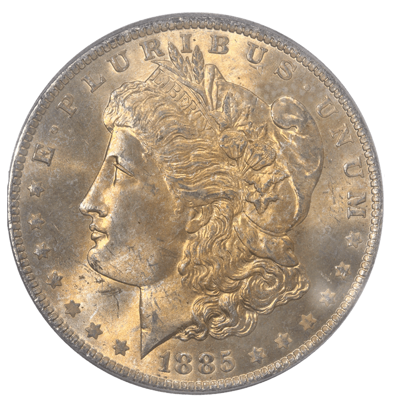 1885-O Morgan Silver Dollar PCGS MS 65 