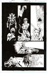 Justice League of America Vol. 2 #40 Page 15 Artist:  Mark Bagley (Penciller) ,  Scott Hanna (Inker) Media Type: Pen and Ink Art Type: Interior Page 