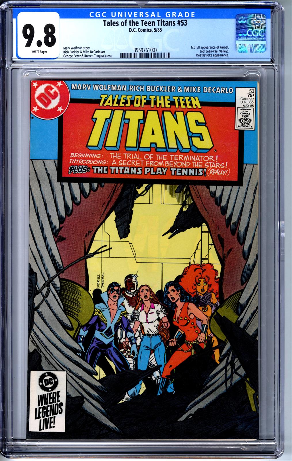 Tales of Teen Titans #53 CGC 9.8 