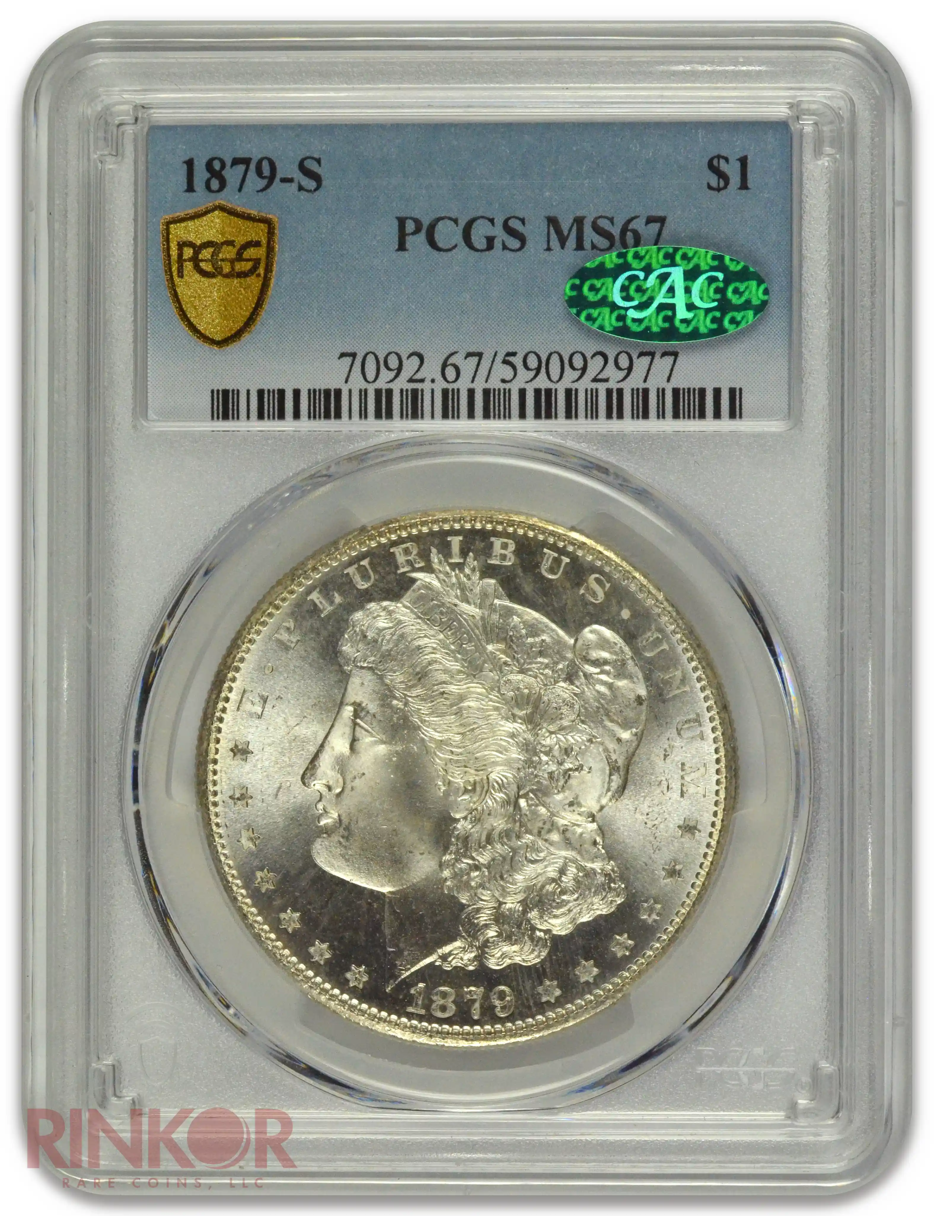 1879-S $1 Morgan Dollar PCGS MS 67 CAC