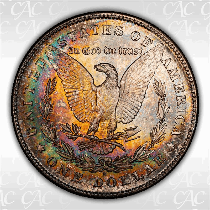 1878-S $1 CACG MS 65