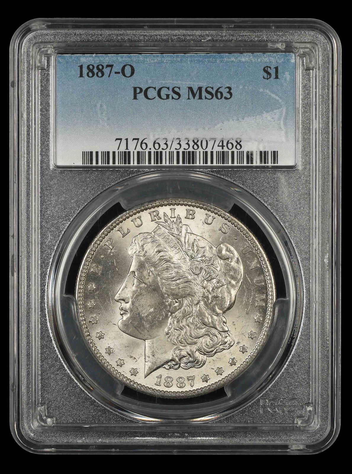 1887-O $1 PCGS MS 63