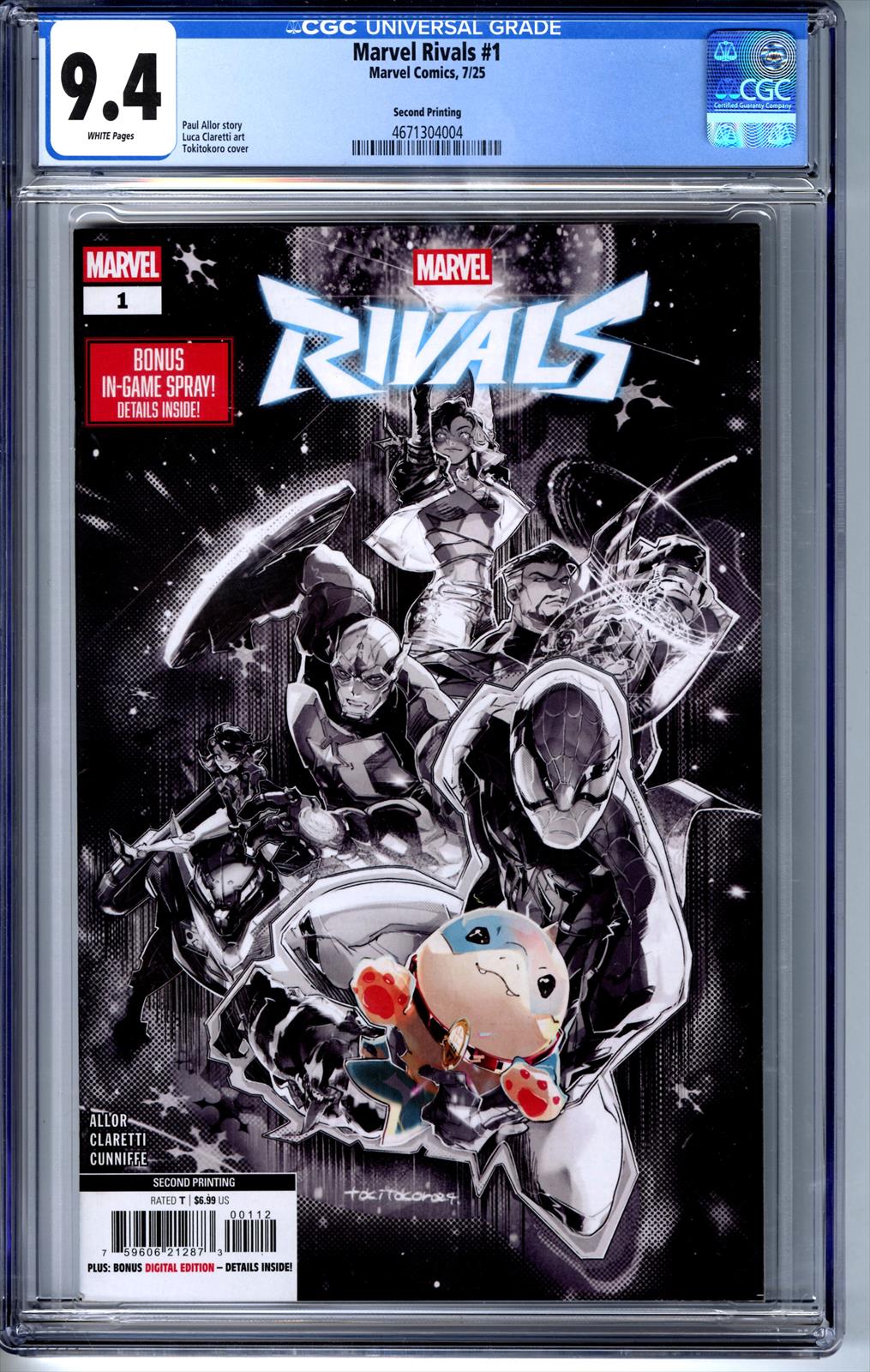 Marvel Rivals #1 Marvel Comics 7/25 CGC 9.4