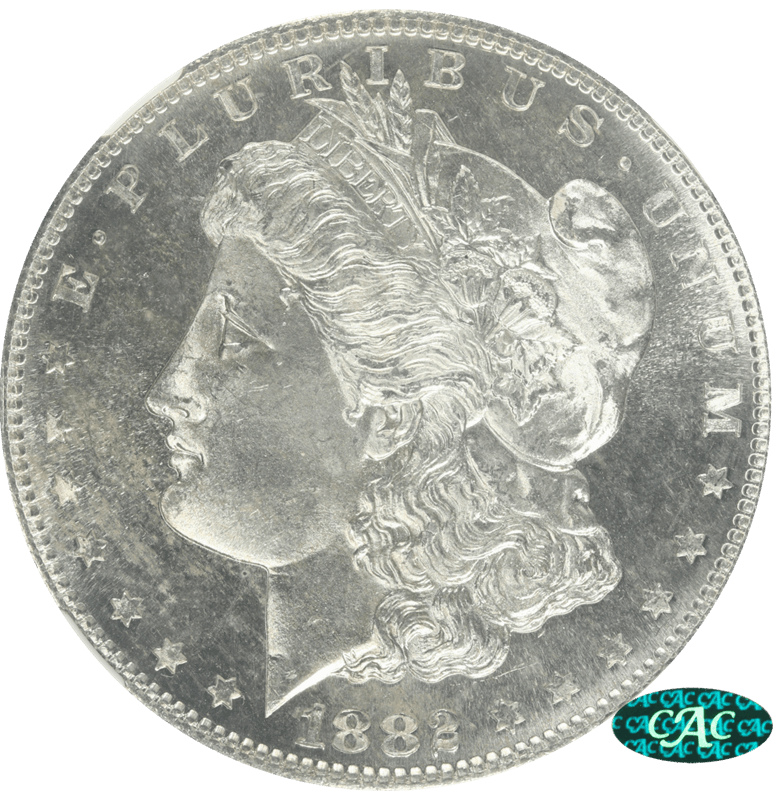 1882-S Morgan Silver Dollar NGC CAC MS 65 