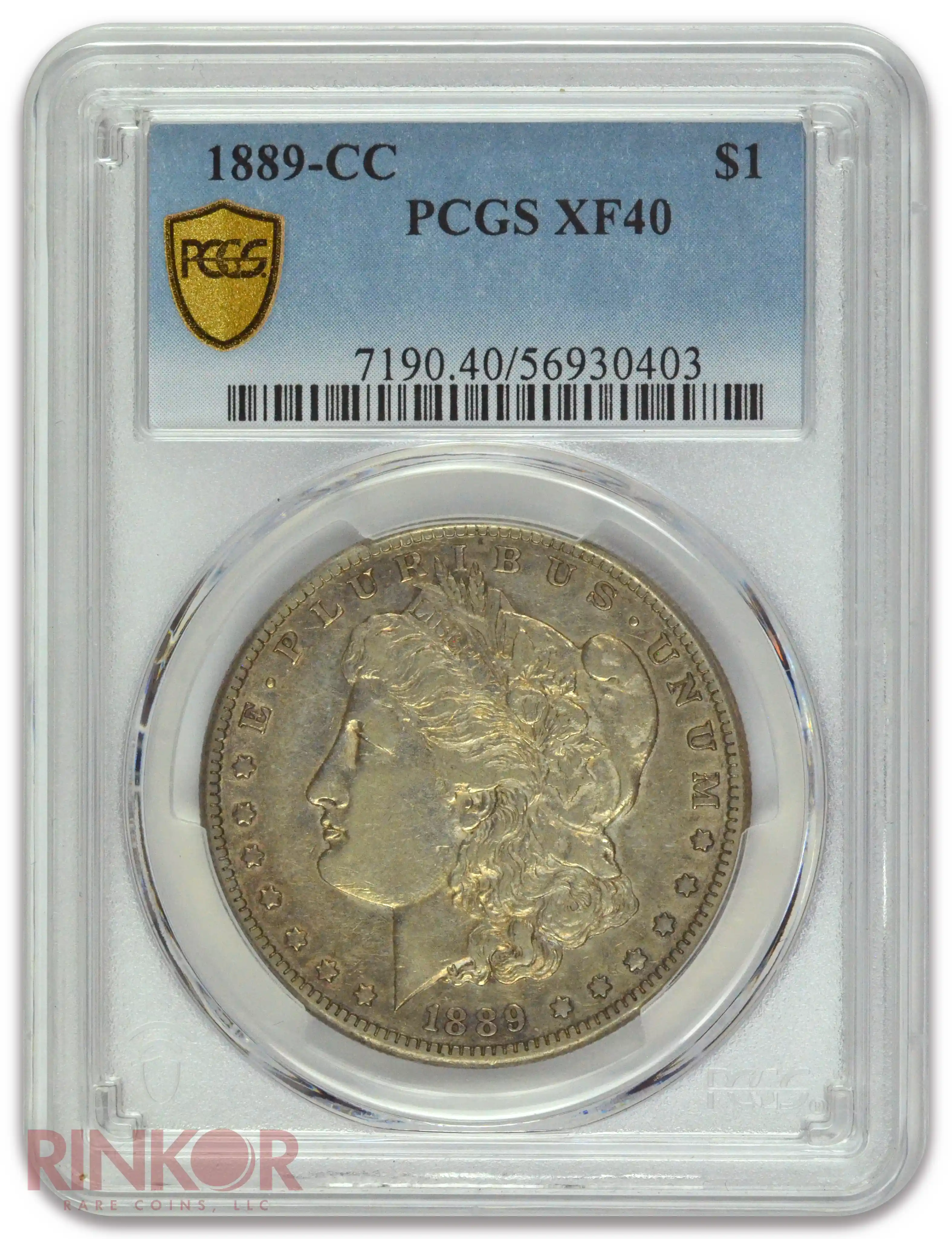1889-CC $1 Morgan Dollar PCGS XF-40