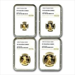 1993  American Gold Eagle Set PF70 