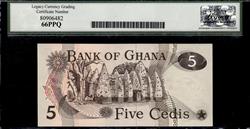 GHANA BANK OF GHANA 5 CEDIS 1977-78 GEM NEW 66PPQ 