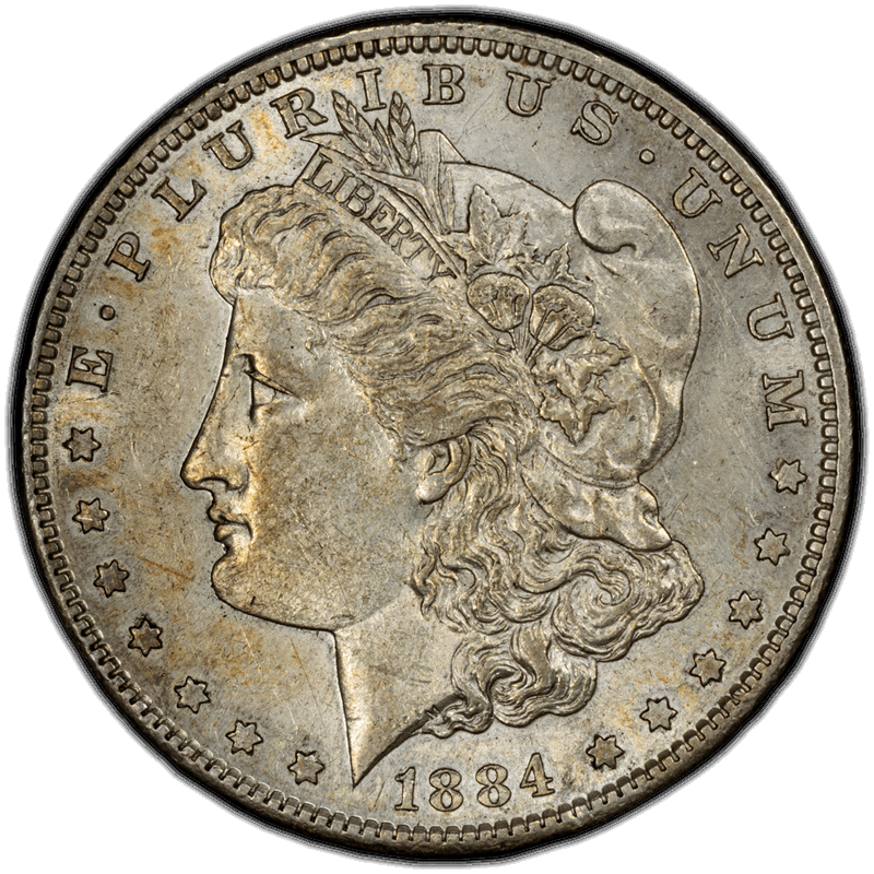 1884-S $1 PCGS AU-55 CAC