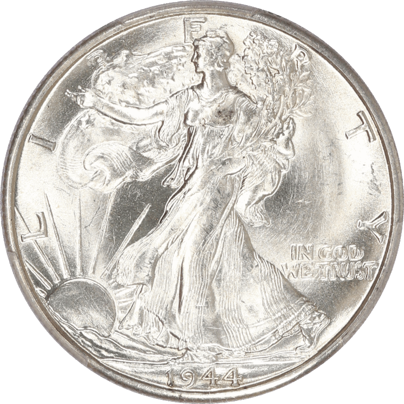 素敵な アンティークコイン コイン 金貨 銀貨 送料無料 1943 D Silver Walking Liberty Half Dollar NGC  MS65 Brown Label