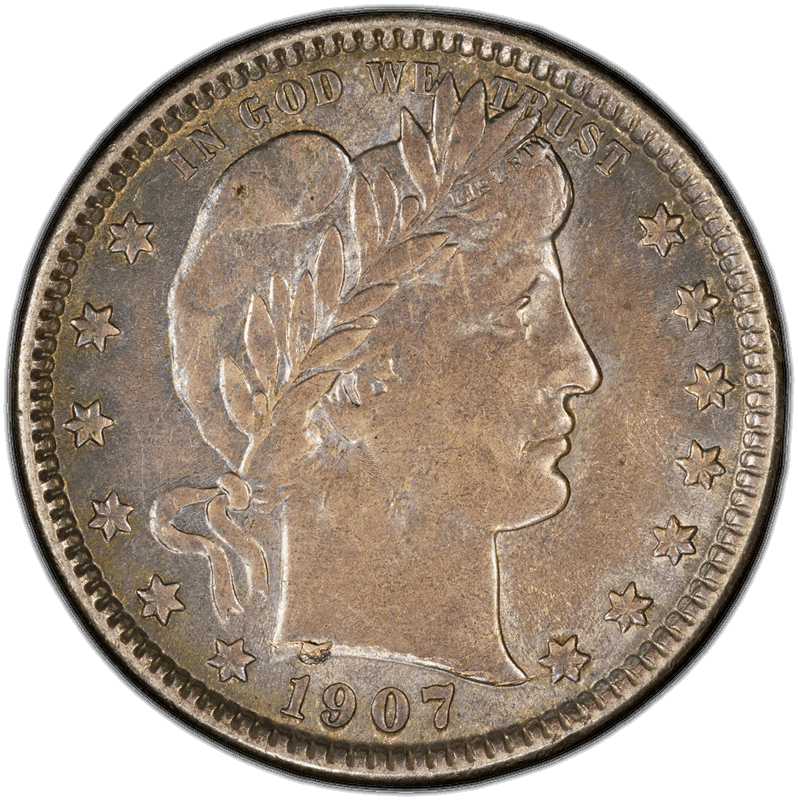 1907-O 25C PCGS AU-58 CAC