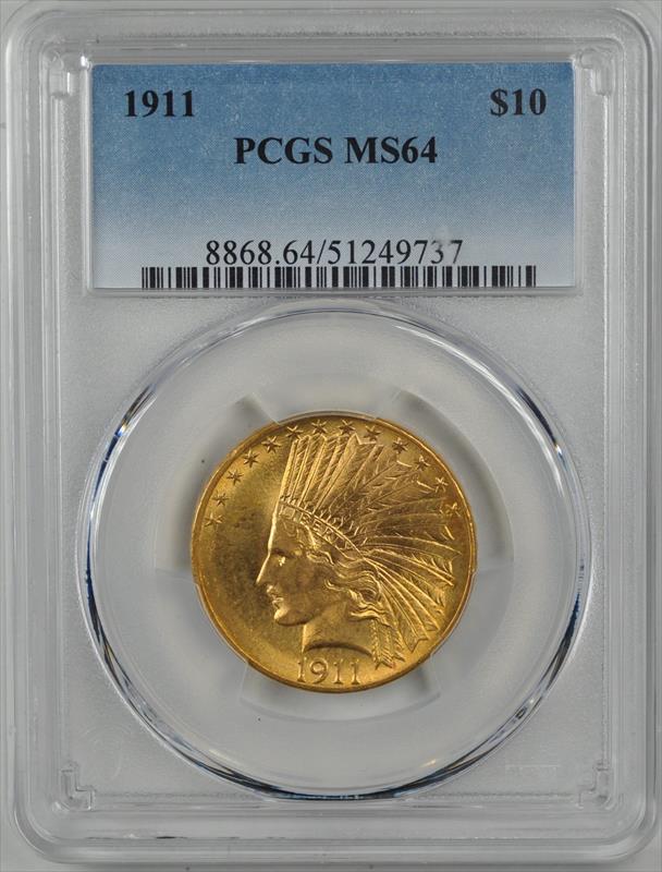 1911 Indian Head PCGS MS 64