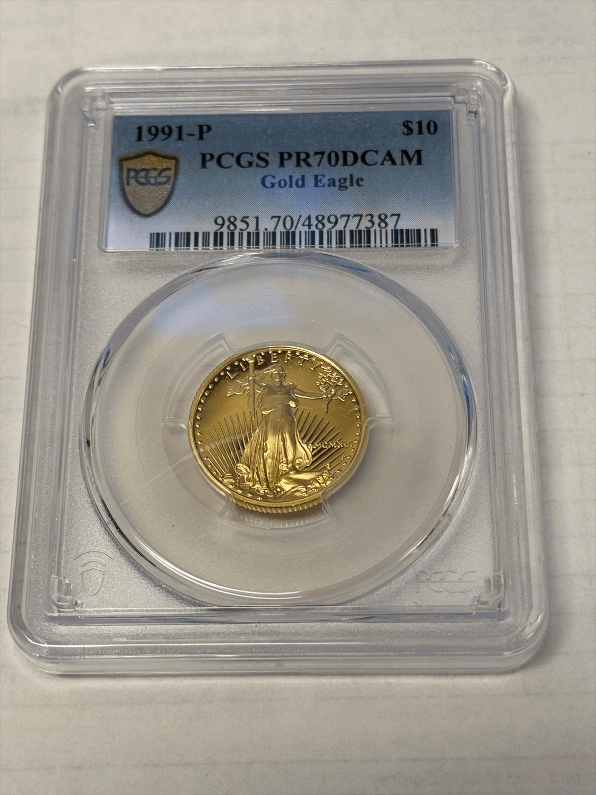 1991-10-proof-gold-eagle-pcgs-pr-70