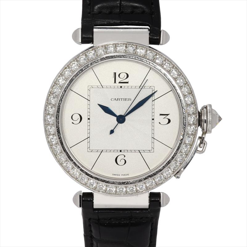 Cartier 42mm PASHA 18K WG Diamond Bezel Watch Only