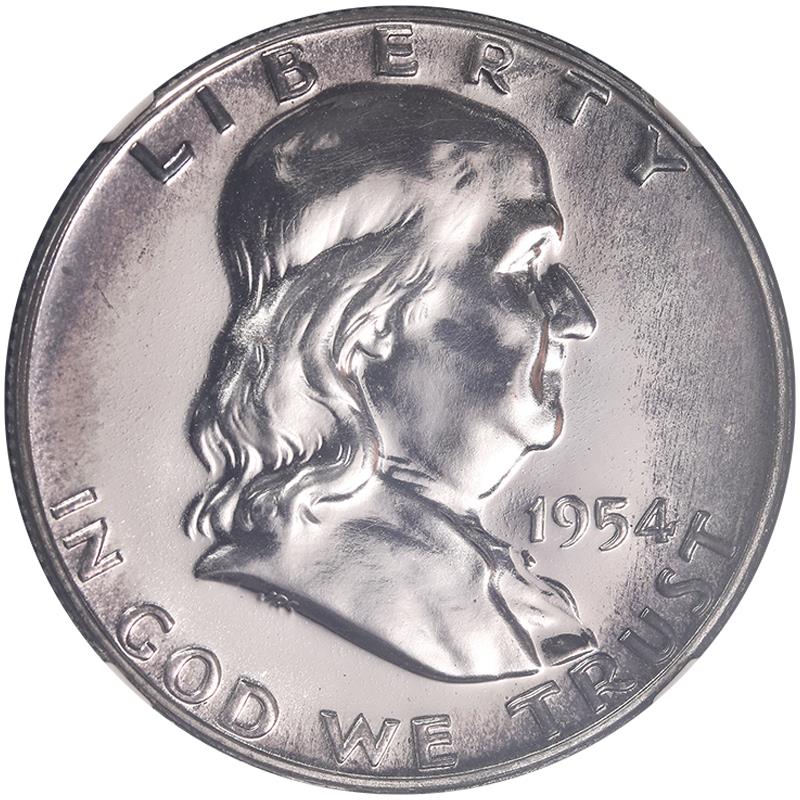 1954 Franklin Half Dollar NGC PF 68 - Nice Original Coin
