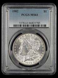 1902 $1 PCGS MS61 MS61