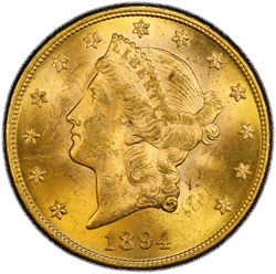 1894 $20 PCGS MS62 