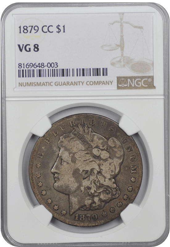 1879 Cc  Morgan Dollar NGC VG-8